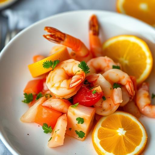 Ecuadorean Shrimp Ceviche with Oranges