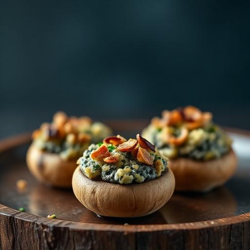 Blue Stuffed Mushrooms