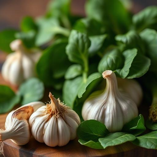 Garlic and Spinach Consumption to Blood Sugar Control, Cancer Risk Reduction, Heart Health, and Inflammation Reductio NutrientShield