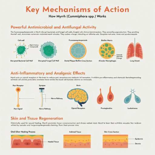 Anti-Inflammatory & Analgesic Effects, Powerful Anti-Microbial & Anti-Fungal Activity, Skin & Tissue Regeneration
