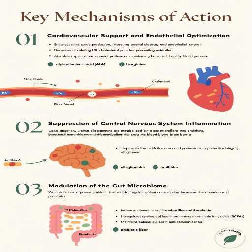 Cardiovascular Support & Endothelial Optimization, Suppression of Central Nervous System Inflammation, Modulation of the Gut Microbiome
