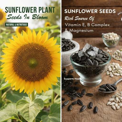 plant & flower- raw kernels, roasted seeds, sunflower butter
