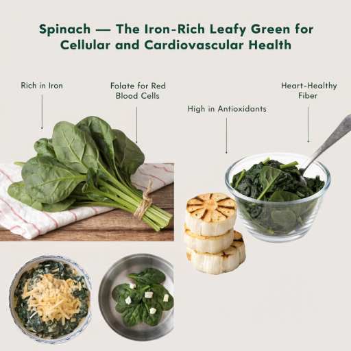 Cooked, Frozen, Steamed, Baby Spinach and Smoothies