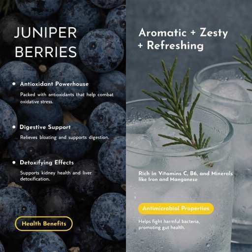 Dried Whole berries used for marinades, stews, essential oil, liquid tinctures and tea