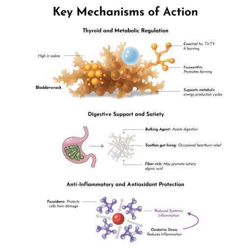 Anti-Inflammatory, Anti-Oxidant, Thyroid & Metabolic Regulation, Digestive Support & Satiety