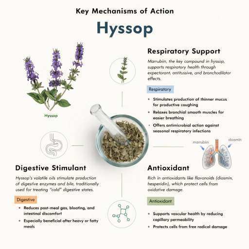 Natural Anti-Oxidant, Digestive Stimulant & Carminative Effects, Respiratory & Expectorant Properties