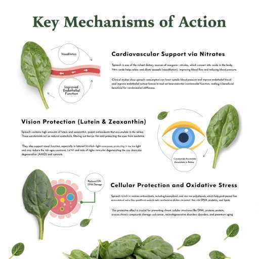Cardiovascular Support via Nitrates, Cellular Protection & Oxidation Stress, Vision Protection