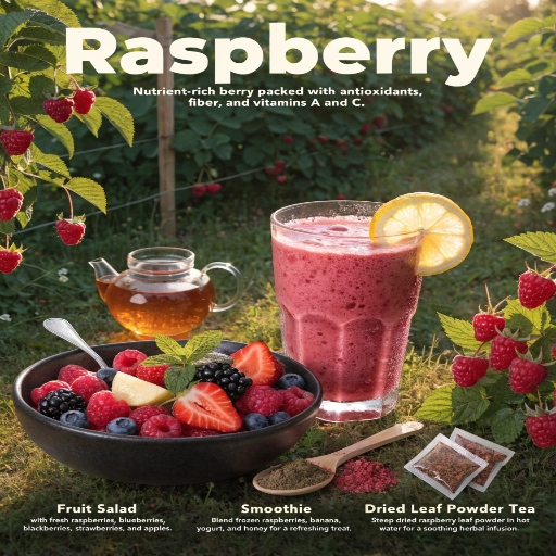 Fresh berries, Freeze Dried Berries, Frozen Berries, Dried berries/leaf tea, smoothies, salad