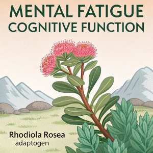 Rhodiola Rosea flower and mountains in the back ground