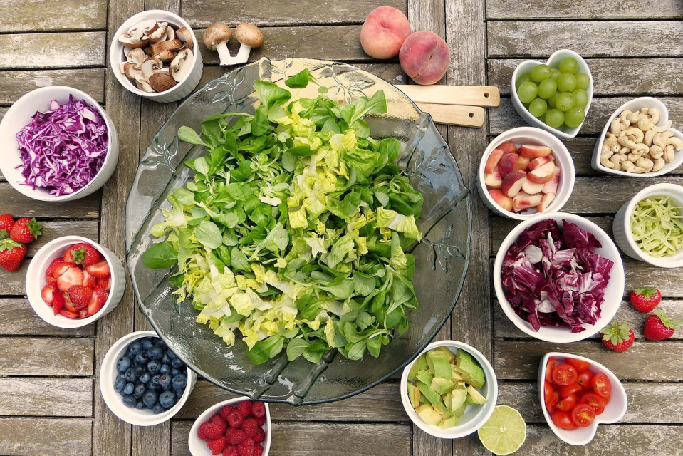Colorful quinoa salad in a bowl