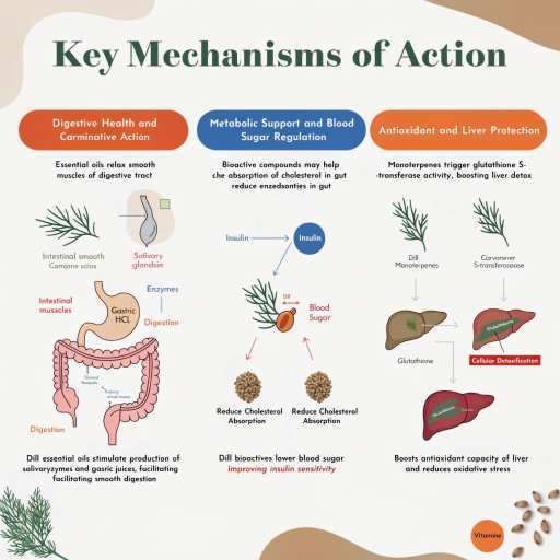 Digestive Health & Carminative Action, Metabolic Support & Blood Sugar Regulation/ Antioxidant Liver Protection