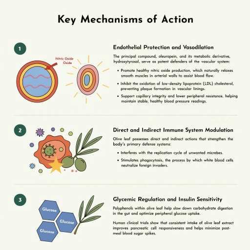 Endothelial  Protection & Vasodilation, Direct & Indirect Immune System Modulation, Glycemic Regulation & Insulin Sensitivity