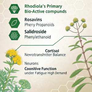 Rhodiola Rose Arctic Root with list compounds