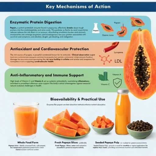 anti-inflammatory, antioxidant, cardiovascular, gut health, immunity and skin health