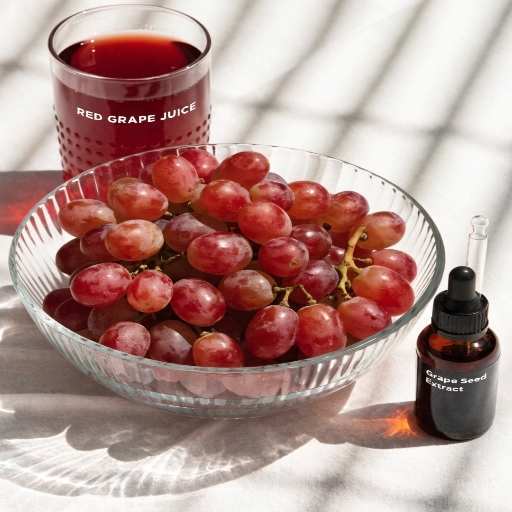 Whole Fresh Grapes, Dried Grapes (Raisins), Standardized Extracts and Pure Cold Press Juice
