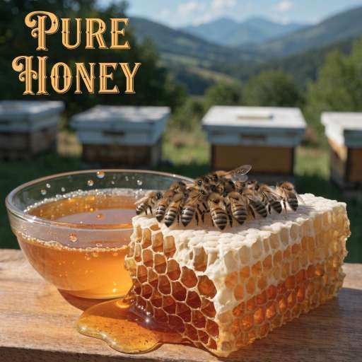 Buckwheat honey, Clover Honey, Manuka Honey and Raw honey