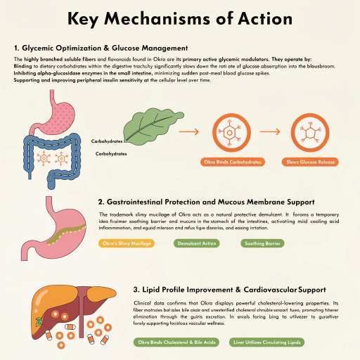 Gastrointestinal Protection & Mucous Membrane Support, Glycemic Optimization & Glucose Management, Lipid Profile Improvement & Cardiovascular Support