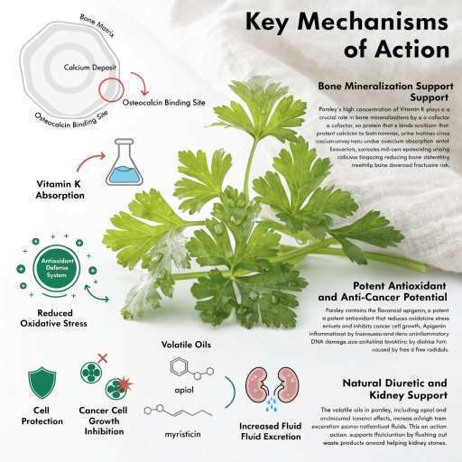 bone materialization, potent antioxidant, anti cancer, diuretic and kidney support