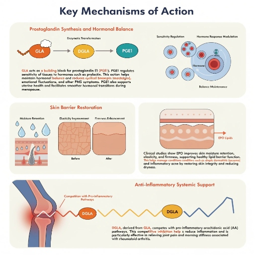hormonal balance, skin barrier, antioxidant