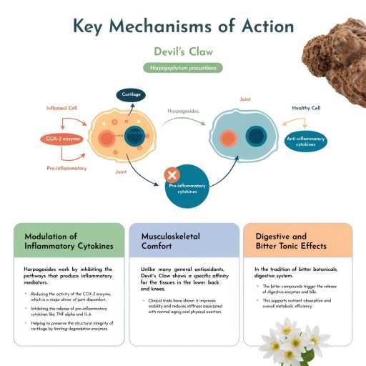 Modulation of Inflammatory Cytokines, Musculoskeletal Comfort, Digestive Bitter Tonic Effects