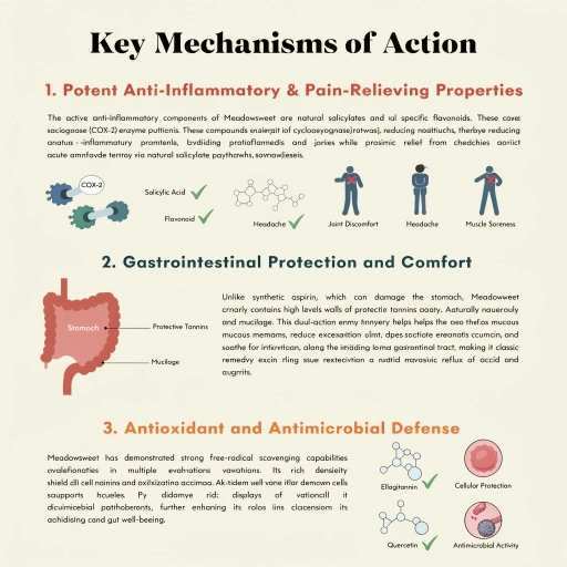 Antioxidant & Antimicrobial Defense, Anti Inflammatory & Pain Relieving Properties, Gastrointestinal Protection & Comfort