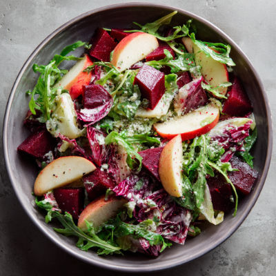 Arugula Beet Salad with Apples and Fennel