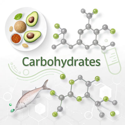Carbohydrate structure with whole grains and vegetables