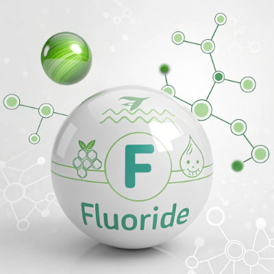 Fluoride is a halide ion, typically represented as a single atom in its ionic form (F⁻) due to its role in dental health.