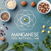 Manganese atom with whole grains and nuts