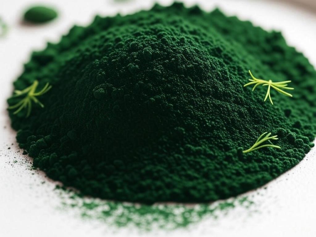 Spirulina A complete protein including powder, tablets, fresh algae.